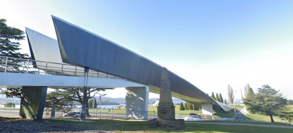 A photo of the Bridge of Remembrance in Hobart Tasmania